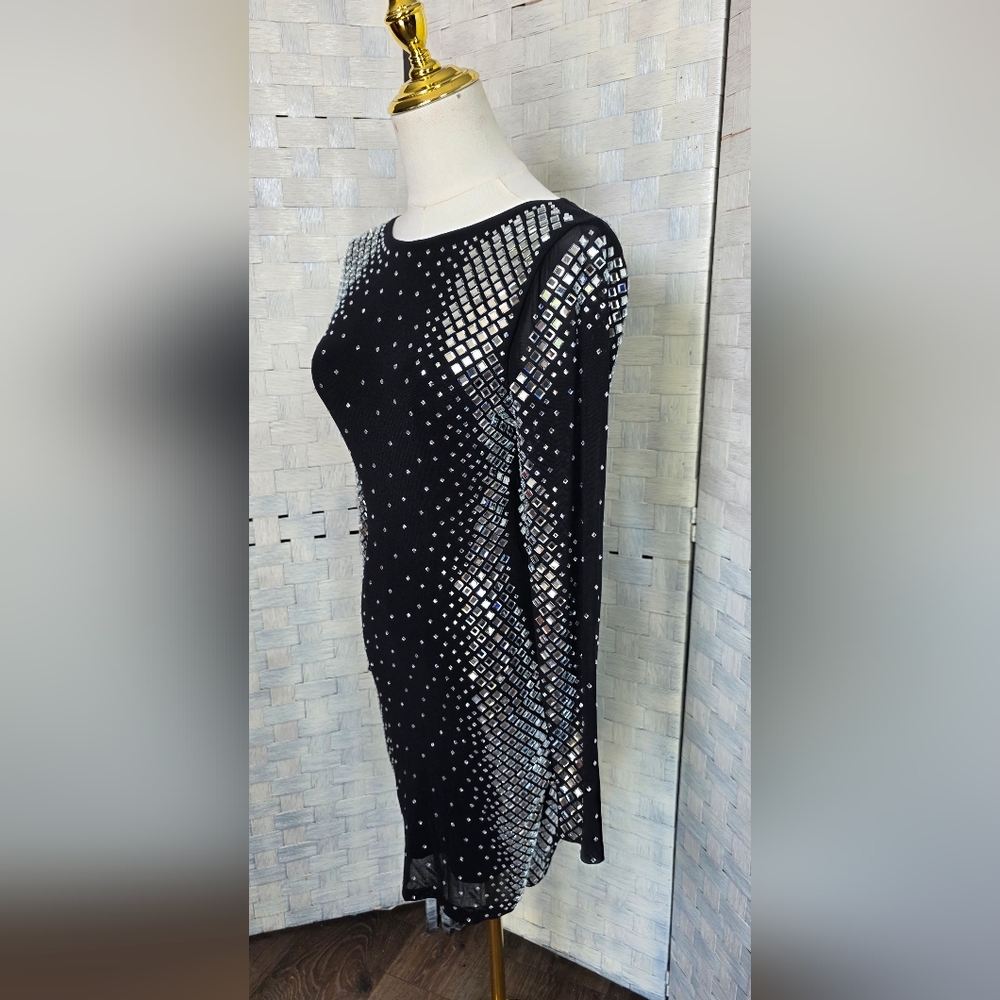 Symphony Black Mini Dress - Picture 3 of 11